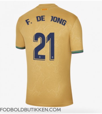 Barcelona Frenkie de Jong #21 Udebanetrøje 2022-23 Kortærmet